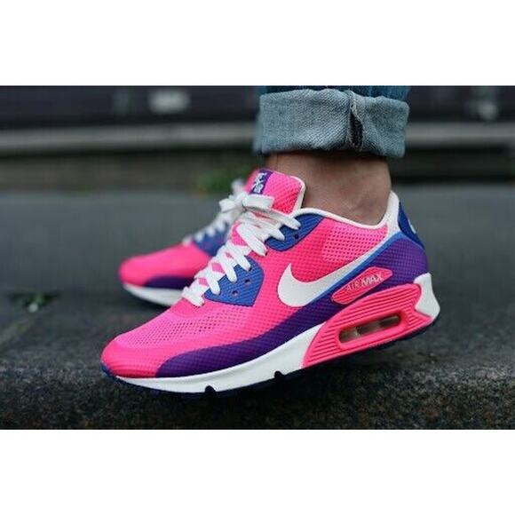 DS NIKE 2013 AIR MAX 90 HYOERFUSE 454460-600 Pink Size 9 Vapormax Force 1 97 - Picture 1 of 7